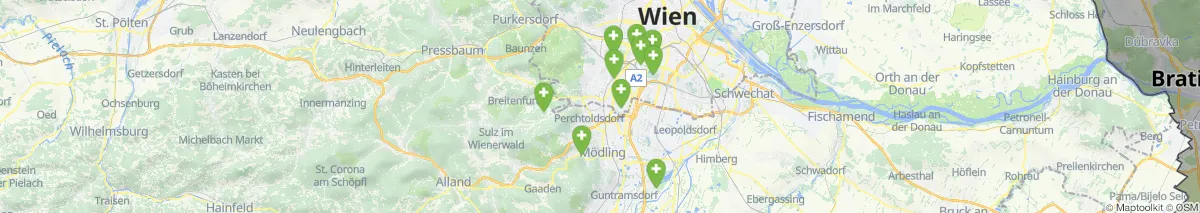 Map view for Pharmacies emergency services nearby Perchtoldsdorf (Municipality, Niederösterreich) (527)